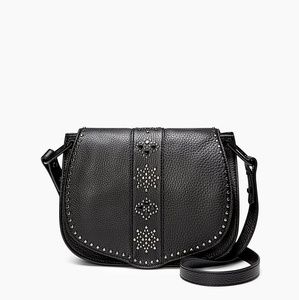  Rebecca Minkoff Saddle Black Leather Crossbody